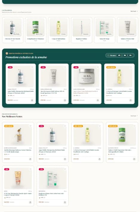Projet E-commerce Para Clarté réalisé par WebHive - Aperçu 2