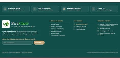 Projet E-commerce Para Clarté réalisé par WebHive - Aperçu 4